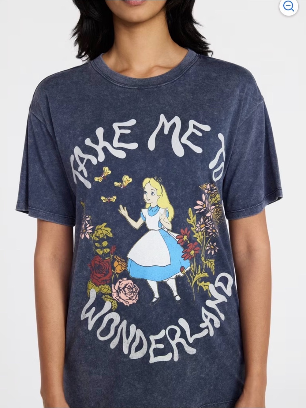 NWT Alice in Wonderland Graphic Tee - Navy XL